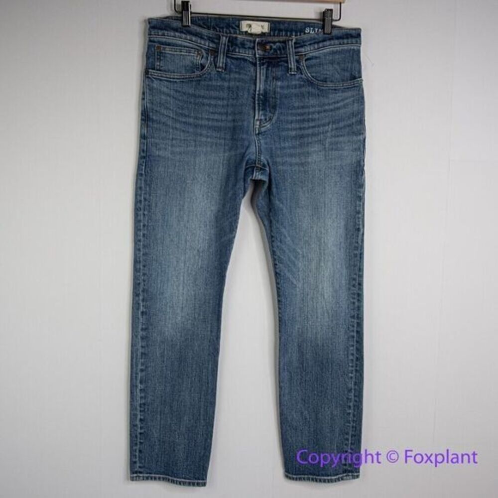 Madewell (flawed) men's Slim Authentic Flex Jeans in‎ Seaward Wash, 34*30